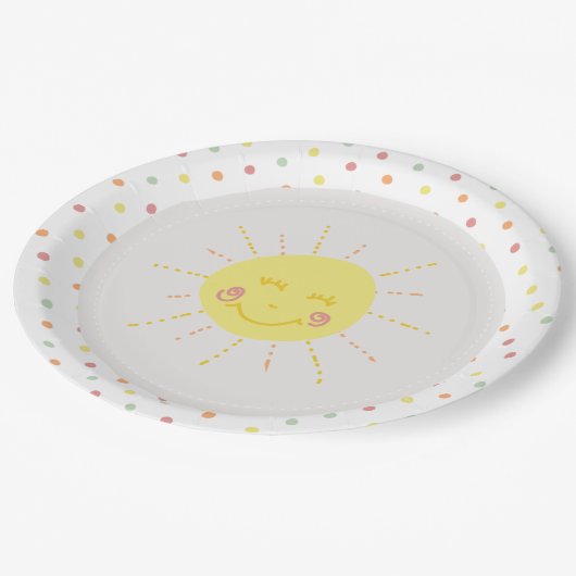 Happy Sunshine polkadot Party Paper Bord (Gekanteld)