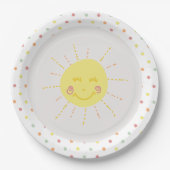 Happy Sunshine polkadot Party Paper Bord (Voorkant)