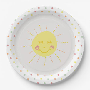 Happy Sunshine polkadot Party Paper Bord