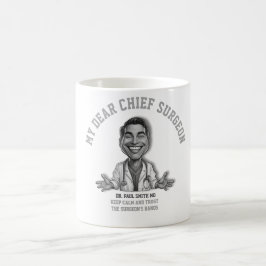 Happy Surgeon Cartoon Print For Gifts Koffiemok