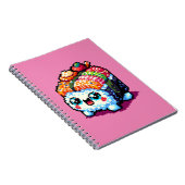 Happy Sushi Roll - Schattigee Pixel Art Japans ete Notitieboek (Rechterzijde)