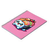 Happy Sushi Roll - Schattigee Pixel Art Japans ete Notitieboek (Linkerzijde)