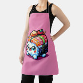 Happy Sushi Roll - Schattigee Pixel Art Japans ete Schort (Insitu)