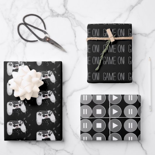 Happy & Sweaty Video Game Controller Inpakpapier Vel (Voorkant)
