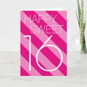 Happy Sweet 16 Birthday-kaart voor tieners meisje