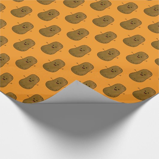 Happy Sweet Potato Sinaasappel Cadeaupapier (Hoek)