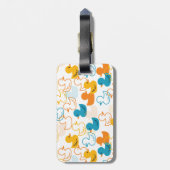 Happy Swimming a Paddling of Ducks Pattern II Bagagelabel (Achterkant verticaal)