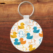 Happy Swimming a Paddling of Ducks Pattern II Sleutelhanger (Voorkant)