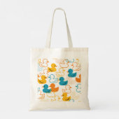 Happy Swimming a Paddling of Ducks Pattern II Tote Bag (Achterkant)