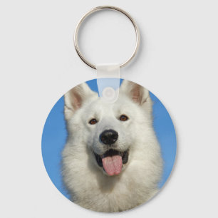 Happy Swiss Shepherd dog Sleutelhanger