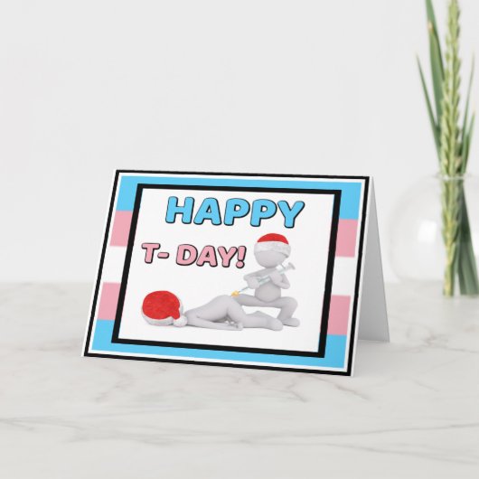 Happy T Day - Gefeliciteerd met je start Kaart (Voorkant)