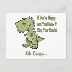 Happy T-Rex Briefkaart