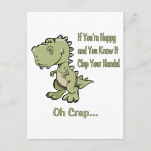 Happy T-Rex Briefkaart
