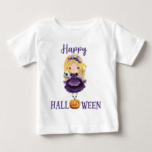 Happy T-shirt Halloween Baby Princess (Devant)