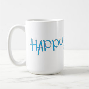HAPPY T-shirt - Kleurrijke Graphic   koel Koffiemok
