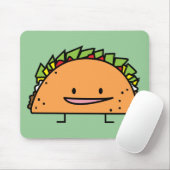 Happy Taco mais shell vlees salsa Mexican food Muismat (Met muis)