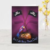 Happy "Talk as a Pirate" Day Kaart (Gele Bloem)