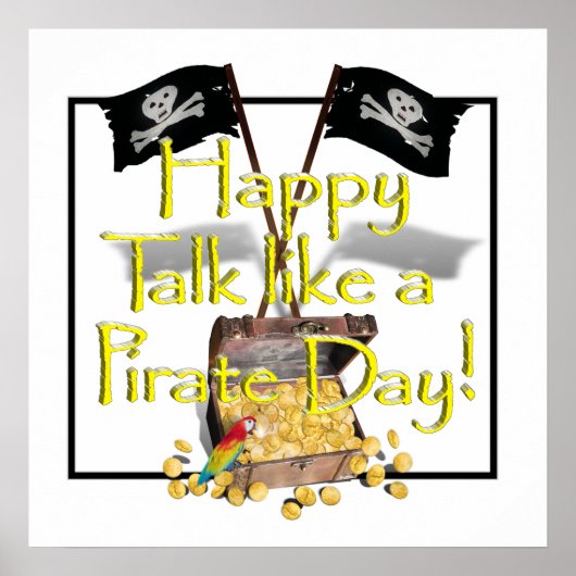 Happy "Talk as a Pirate" Day Poster (Voorkant)