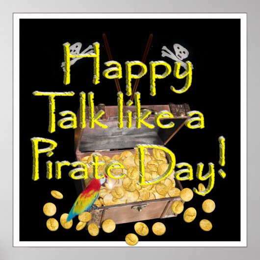 Happy "Talk as a Pirate" Day Poster (Voorkant)