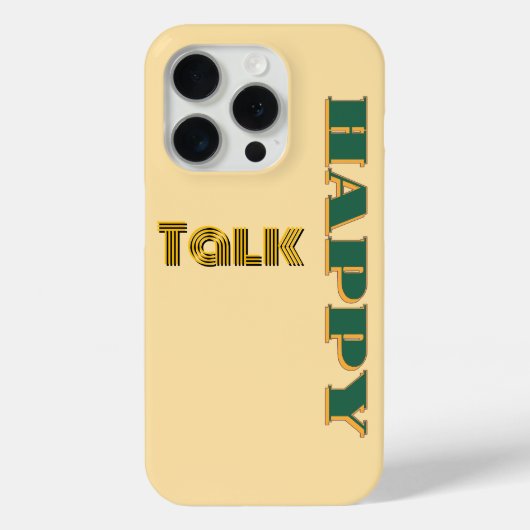 Happy Talk Beige Case-Mate iPhone Case (Achterkant)