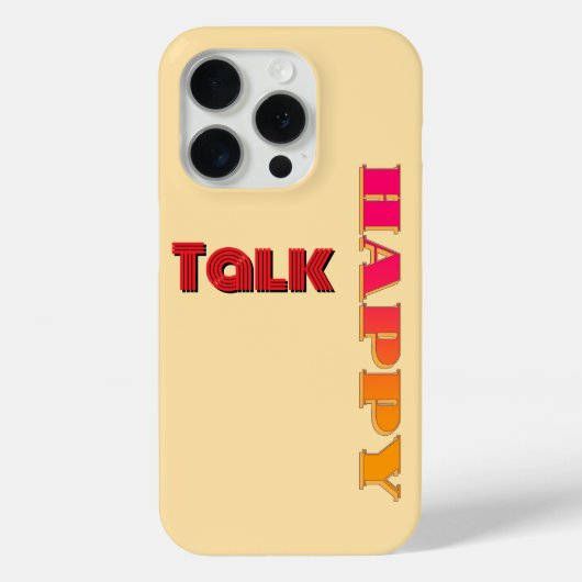 Happy Talk Beige Rainbow Case-Mate iPhone Case (Achterkant)