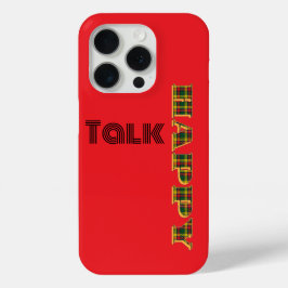 Happy Talk Plaid Red iPhone 15 Pro Case