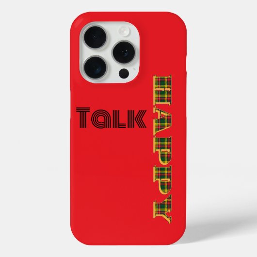 Happy Talk Plaid Red Case-Mate iPhone Case (Achterkant)