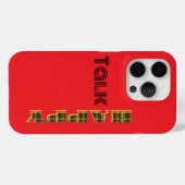 Happy Talk Plaid Red Case-Mate iPhone Case (Achterkant (horizontaal))