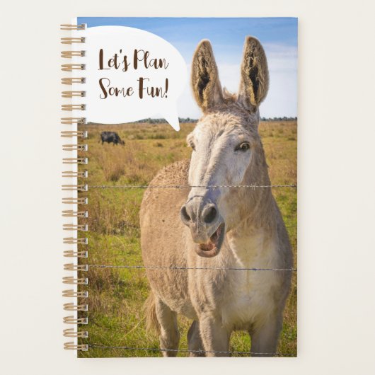 "Happy Talking Donkey" Custom Planner (Voorkant)