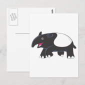 Happy Tapir Briefkaart (Voorkant / Achterkant)