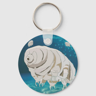Happy Tardigrade floating under water Sleutelhanger