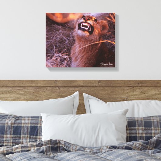 Happy Tau Canvas Afdruk (Insitu (Slaapkamer))