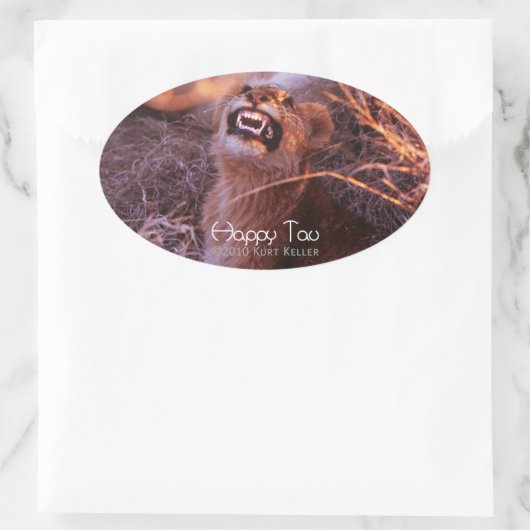 Happy Tau Ovale Sticker (Tas)