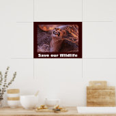 Happy Tau Save Our Wildlife Poster (Cuisine)