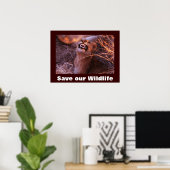 Happy Tau Save Our Wildlife Poster (Bureau à domicile)