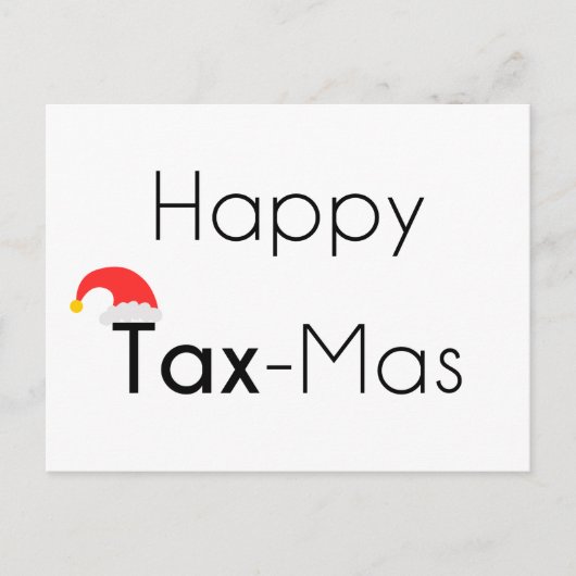 Happy TaxMas Feestdagenkaart (Voorkant)