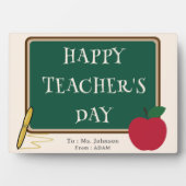 Happy Teacher’s Day – Modern Custom Name Plaque Fotoplaat (voorkant)