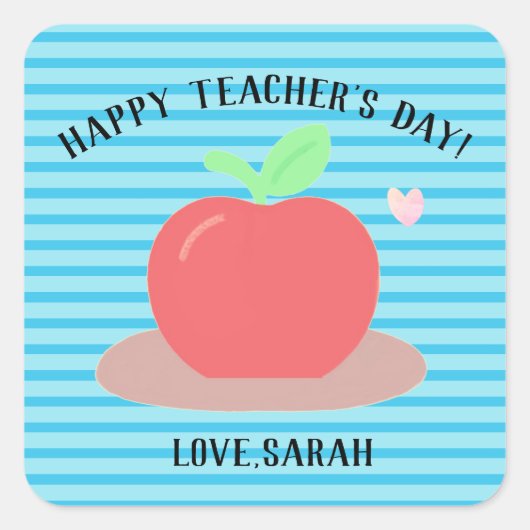 Happy Teacher's Appreciation Day Sticker (Devant)