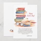 Happy Teacher's Day Card Kaart (Voorkant / Achterkant)