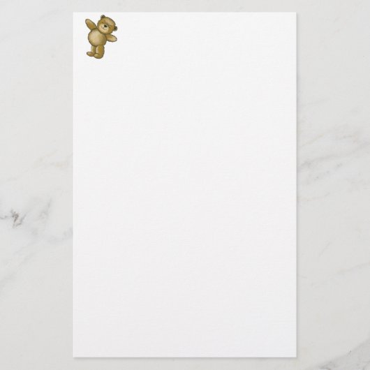 Happy Teddy Stationery Briefpapier (Voorkant)