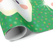 Happy Teeth Kerstmis Cadeaupapier (Rol Hoek)