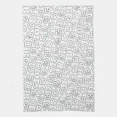 Happy Teeth Pattern Theedoek (Verticaal)