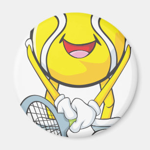 Happy Tennis Ball Magneet