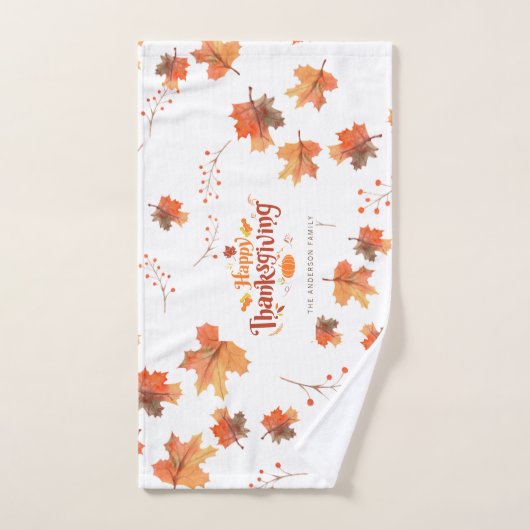 Happy Thanksgiving (Serviette à main)