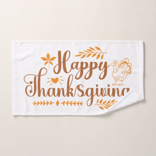 Happy Thanksgiving (Serviette à main)