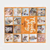 Happy Thanksgiving 16 Fotocollage Fleece Deken (Voorkant (Horizontaal))