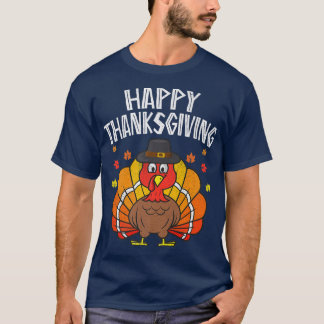 Happy Thanksgiving 2022 Funny Turkey day herfst Fa T-shirt