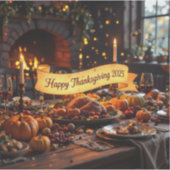 Happy thanksgiving 2025 sticker (Voorkant)