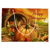 Happy Thanksgiving 2 Large Cadeautasje (Achterkant)