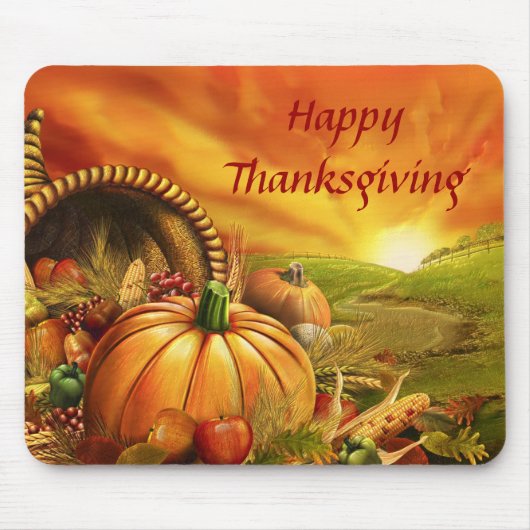 Happy Thanksgiving 2 Mousepad Muismat (Voorkant)